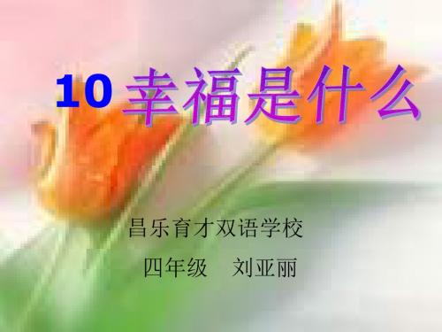 10《幸福是什么》ppt课件