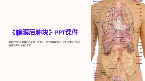 《腹膜后肿块》课件