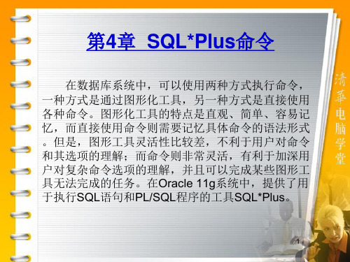 第4章  SQLPlus命令