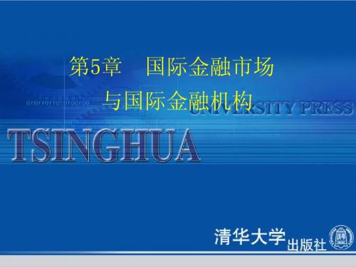 《国际金融与结算》第5章:国际金融市场与国际金融机构