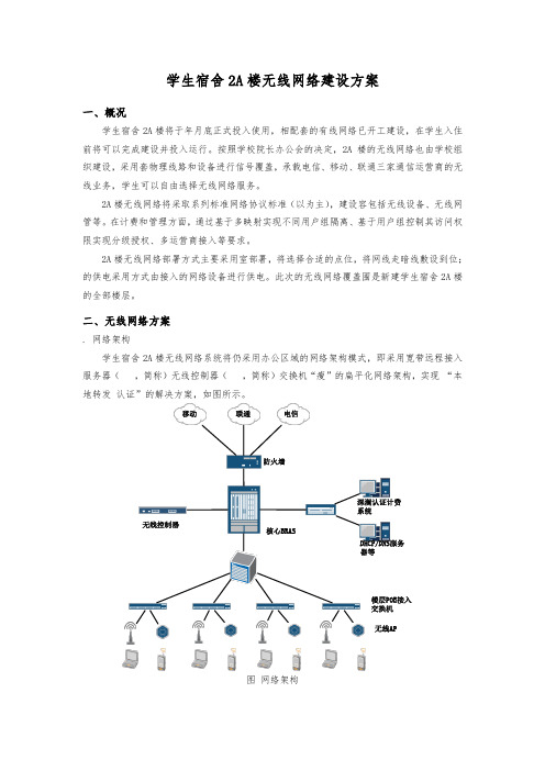 学生宿舍2A楼无线网络建设方案详细