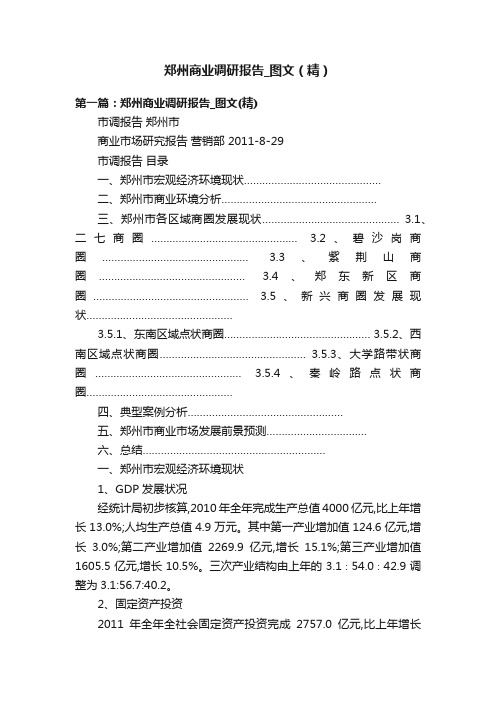 郑州商业调研报告_图文（精）