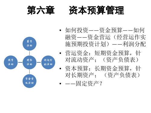 第五章  资本预算管理