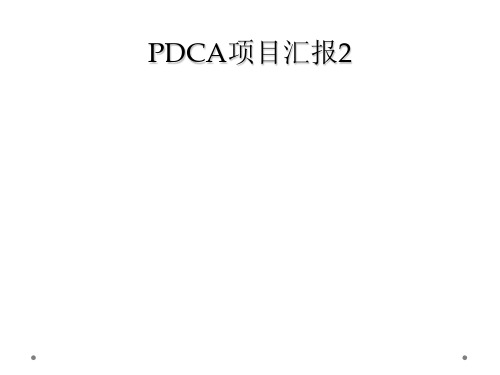 PDCA项目汇报2