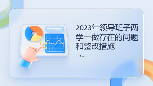 2023年领导班子两学一做存在问题和整改措施汇报材料32