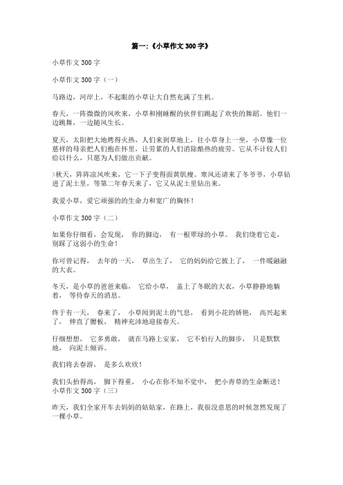 会跳舞的草作文300字