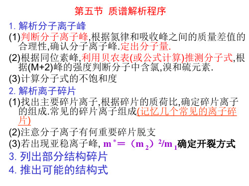 质谱解析程序