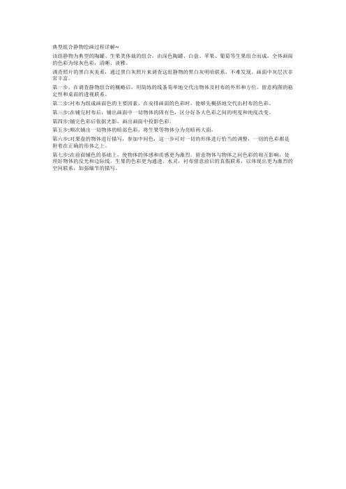 周达画室名师教学-色彩组合静物色彩详解