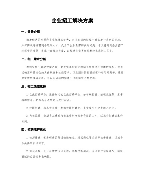 企业招工解决方案