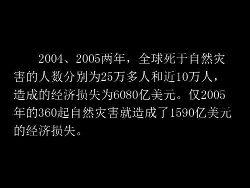 地理：4.4《自然灾害对人类的危害》课件(湘教版必修1)