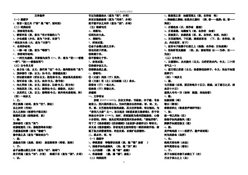 人教版语文必修一、二基础知识最后打印版