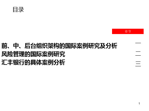 组织架构前中后台最佳实践_-_风险管理及汇丰银行案例分析