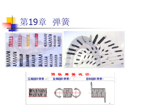 机械设计与理论：第19章 弹簧