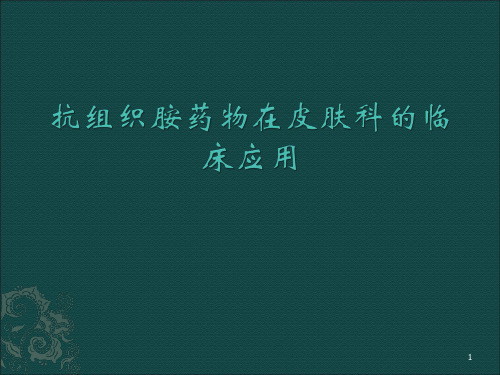 抗组胺药合理应用幻灯片课件