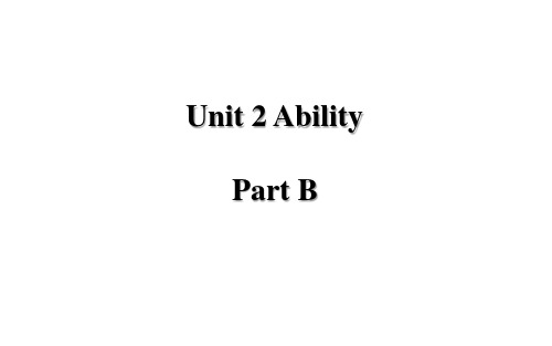 闽教版(MJ)三年级英语下册教学课件 Unit 2 Ability Part B