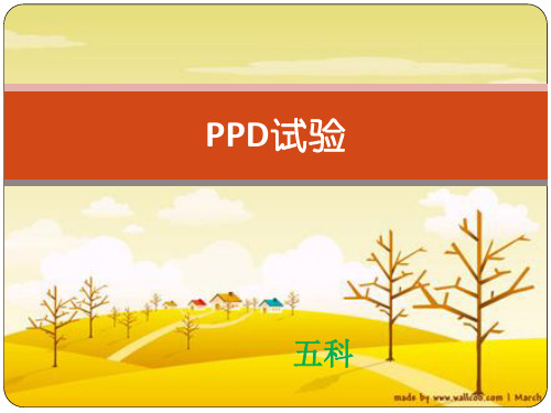 PPD试验课件