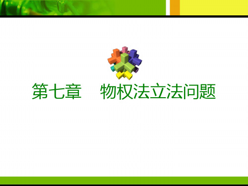 物权法立法问题优秀文档