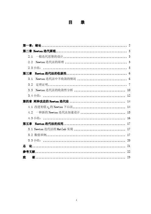 Newton迭代法的浅析