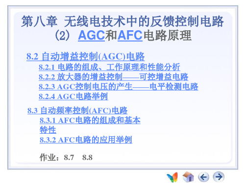 第8章 反馈控制技术(1)AGC与AFC电路原理PPT课件