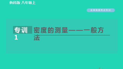 八年级物理上册第五章质量和密度高频考点专训专训1密度的测量__一般方法习题课件鲁科版五四制