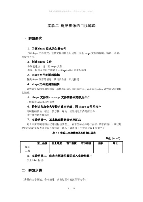 GIS遥感图像的目视解译教程