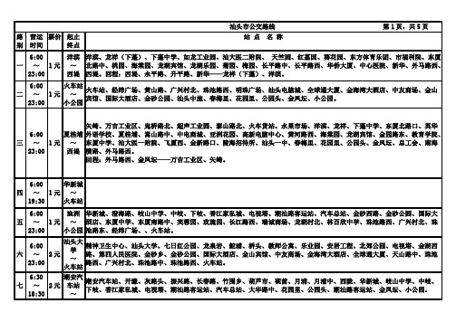 公交路线图