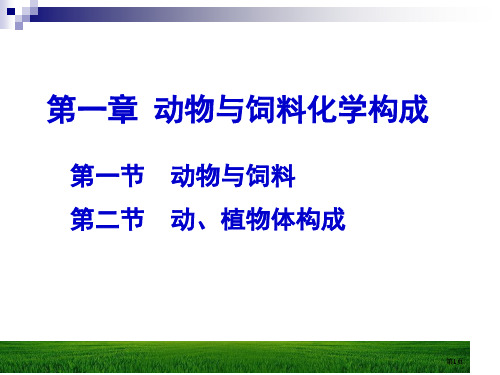 动物与饲料的化学组成市公开课金奖市赛课一等奖课件