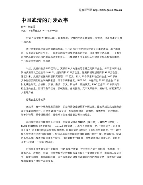 中国武清的丹麦故事