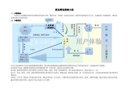 新产品研发小组工作流程