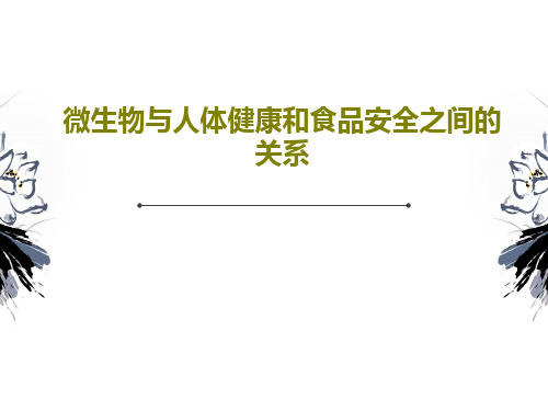 微生物与人体健康和食品安全之间的关系PPT25页