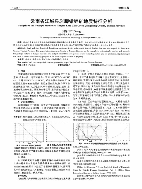 云南省江城县岩脚铅锌矿地质特征分析