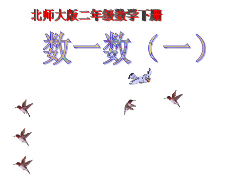 北师大版二年级下册数学《数一数(一)》课件