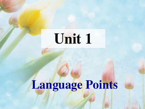 M9U1 Reading language points解读