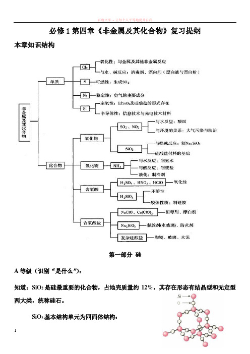 高一化学必修1非金属及其化合物复习