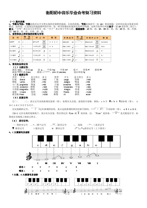 中考音乐