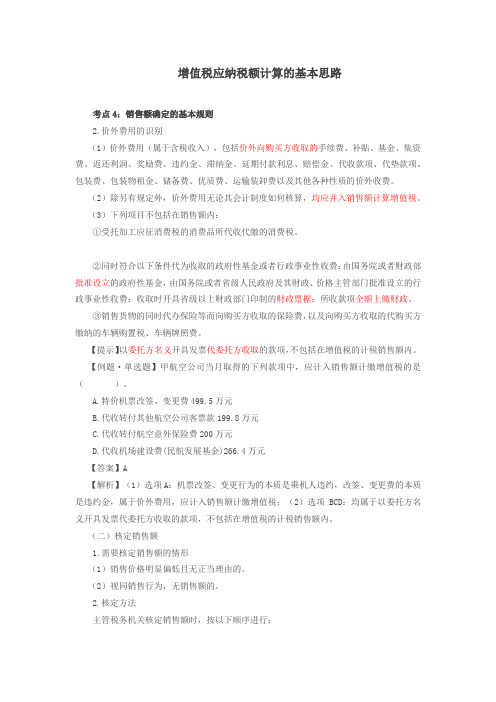 销售额确定的基本规则(2)、特殊销售方式下的货物销售额、小规模纳税人应纳增值税的计算