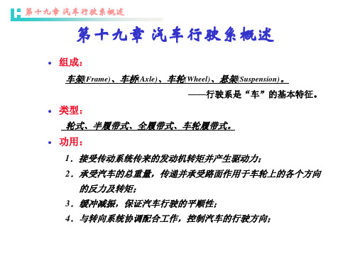08汽车行驶系概述与车架