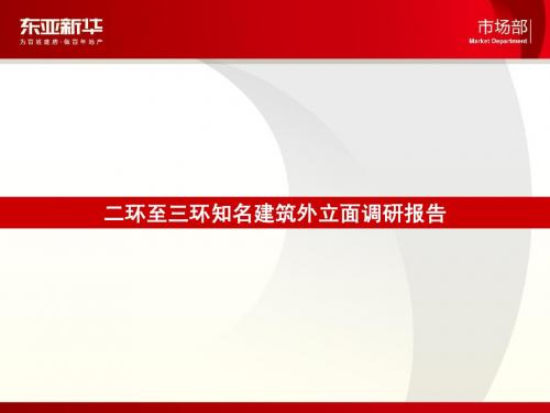 北京二环至三环办公写字楼立项建筑物外立面调研报告(30)页