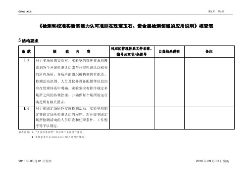 CNAS-CL01-A015：2018(珠宝玉石贵金属)