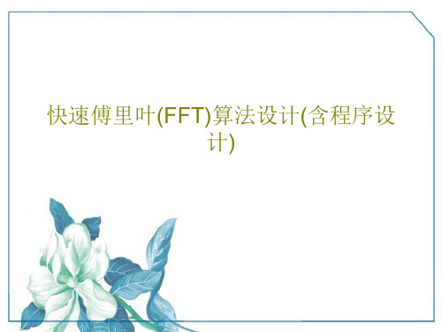 快速傅里叶(FFT)算法设计(含程序设计)39页PPT