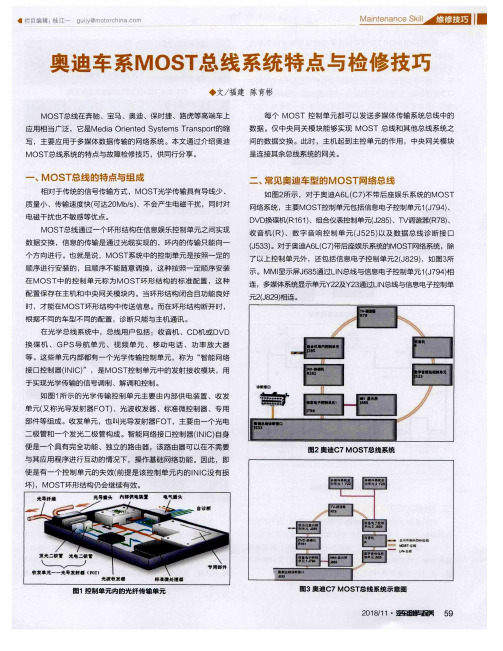 奥迪车系MOST总线系统特点与检修技巧