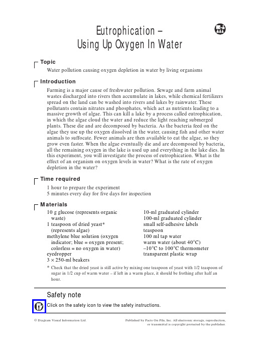 Eutrophication–UsingUpOxygenInWater