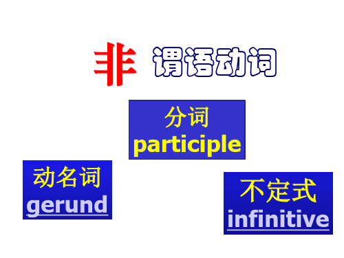 非谓语动词用法精讲doingppt课件