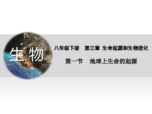 人教版八年级生物下册 教学课件：7.3.1 地球上生命的起源