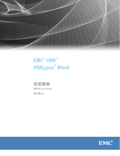 EMC VNX5300 Block安装指南