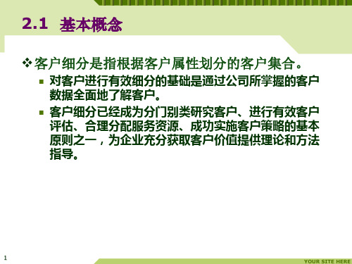 客户关系管理02 客户细分