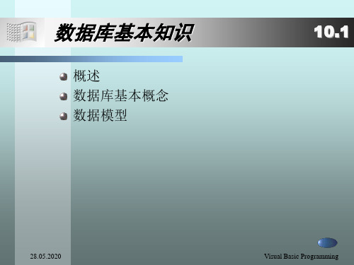 第10章数据库操作及编程28页PPT