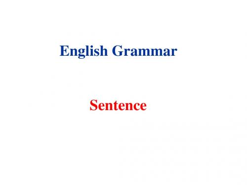 Grammar句子种类