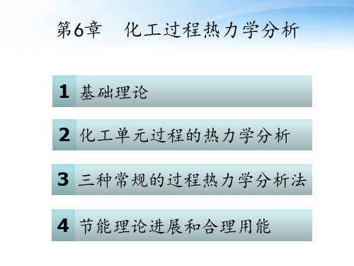 第6章 化工过程热力学分析  ppt课件