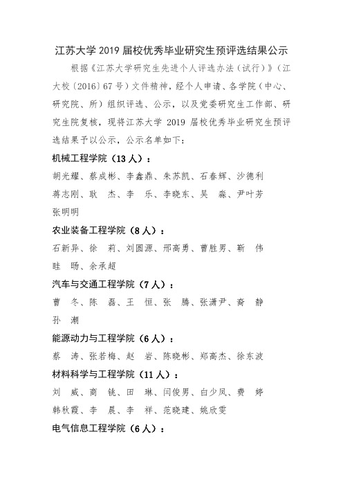 根据《江苏大学研究生先进个人评选办法(试行)》(江